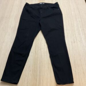 Old Navy Size 16 Mid Rise Super Skinny Black Stretch Denim Jeans